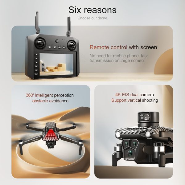 GPS 4.5" RC Screen Obstacle Avoidance 4K HD Camera Drone U99 - Image 22