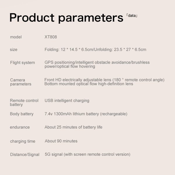 GPS Return 4.5" Screen 5G Power Display 4K HD Camera Drone XT808 - Image 16