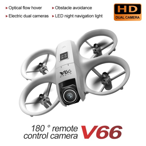 Mini Cool Light Protection Camera Drone Aircraft Toy V66 - Image 9