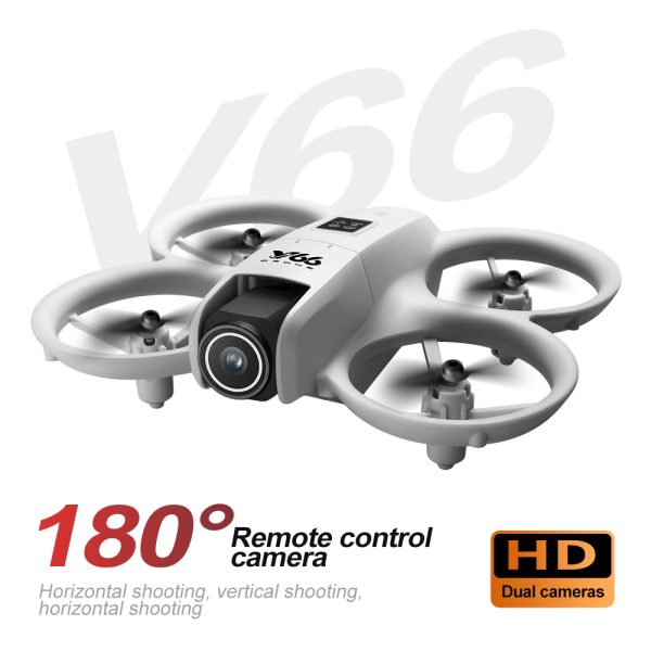 Mini Cool Light Protection Camera Drone Aircraft Toy V66 - Image 10