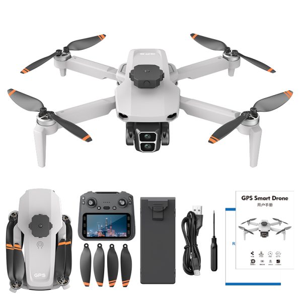 4.5" Screen GPS Return Obstacle Avoidance HD Camera Drone L106-1 - Image 2