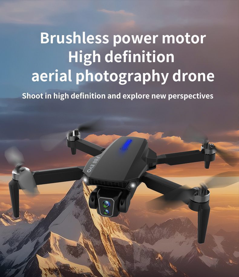 Remote Control Airplane Dual Camera Drone Kids Toy F88