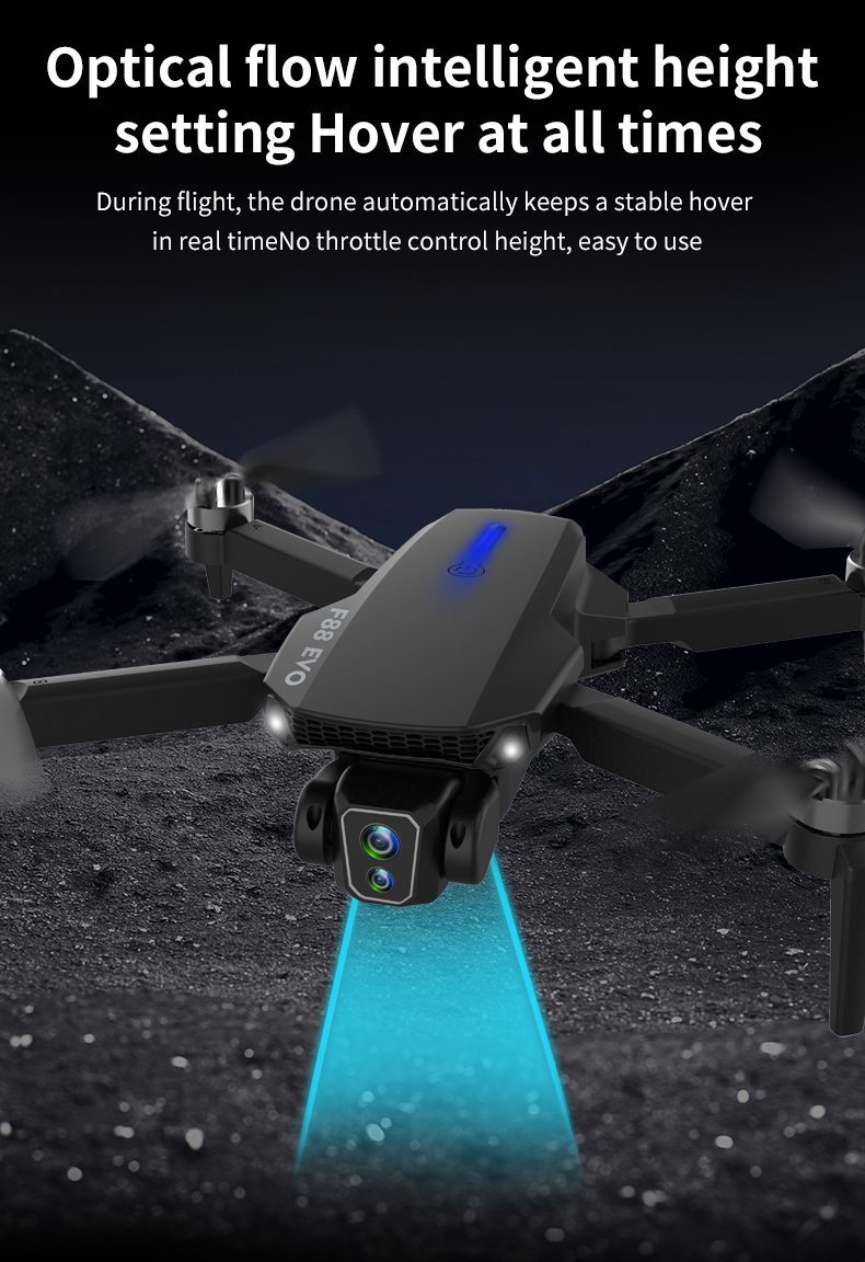 Remote Control Airplane Dual Camera Drone Kids Toy F88
