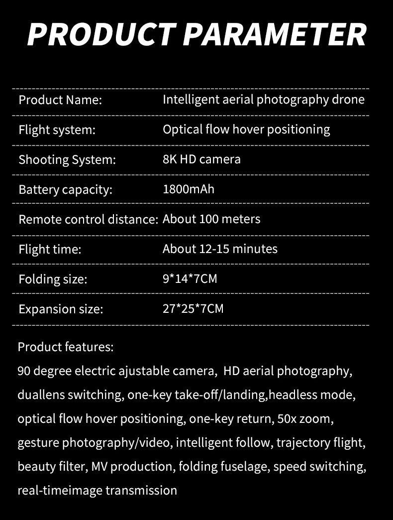 Remote Control Airplane Dual Camera Drone Kids Toy F88
