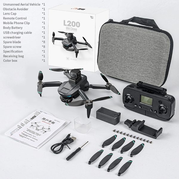 GPS Retrun Laser Obstacle Avoidance EIS 4K HD Camera Drone L200 - Image 14