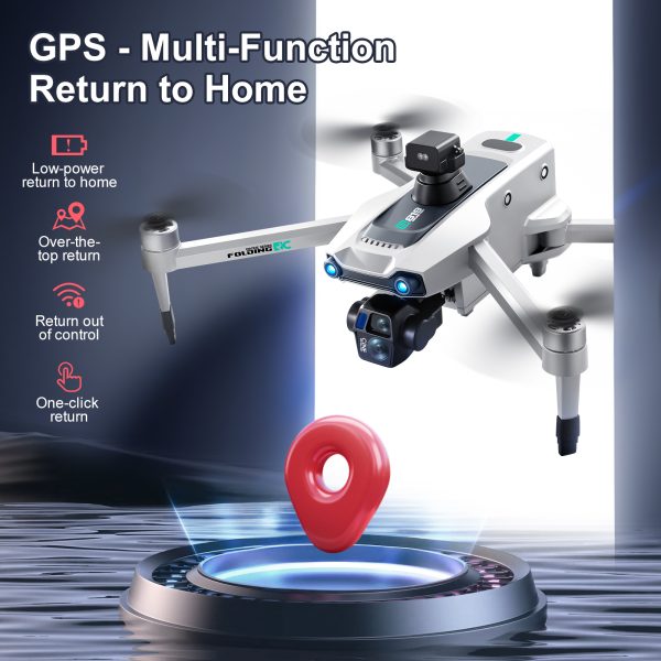 GPS Return 5G Relay 6KM Flight Remote Screen 4K HD Camera Drone S819 - Image 13