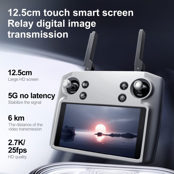 GPS Return 5G Relay 6KM Flight Remote Screen 4K HD Camera Drone S819 - Image 11