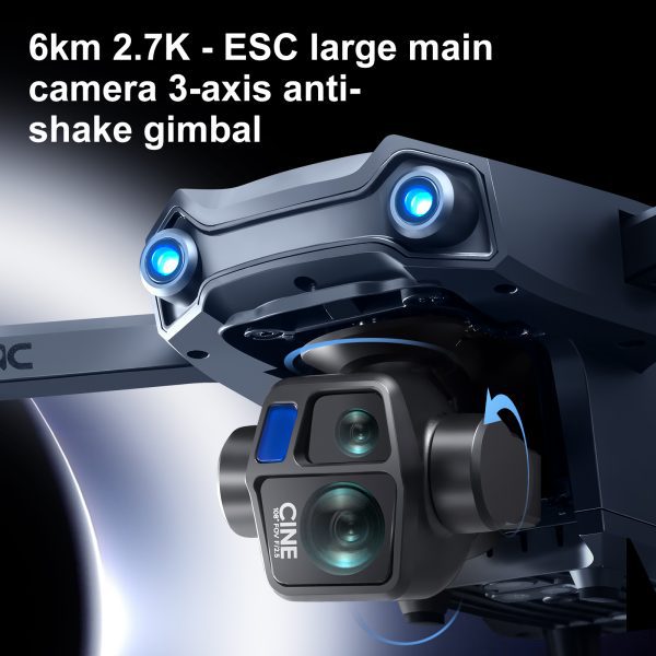 GPS Return 5G Relay 6KM Flight Remote Screen 4K HD Camera Drone S819 - Image 12