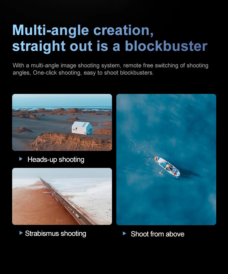 5.6" Screen Control Obstacle Avoidance Dual Camera Drone Toy D13