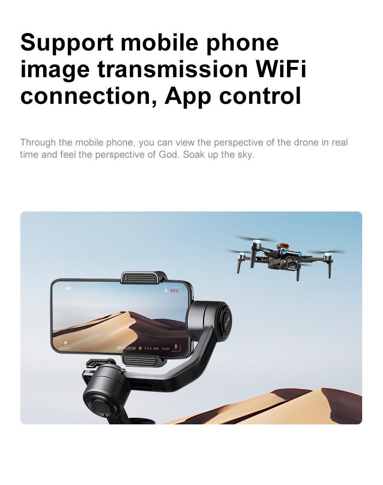 5.6" Screen Control Obstacle Avoidance Dual Camera Drone Toy D13