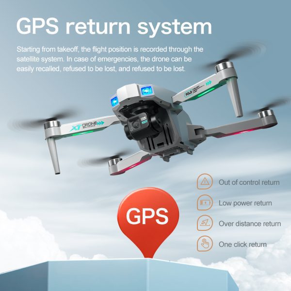 GPS Return 5G Three Axis Gimbal EIS Stabilization HD Camera Drone XT709 - Image 23