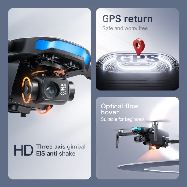 GPS 5.6" Screen 5G Three Axis EIS Stabilization HD Camera Drone S-X1 - Image 37