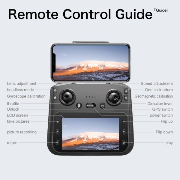 GPS 5.6" Screen 5G Three Axis EIS Stabilization HD Camera Drone S-X1 - Image 18