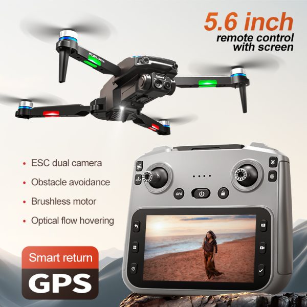 GPS Drone 5.6 Inches Remote Control Screen Camera UAV RG806MAX - Image 2