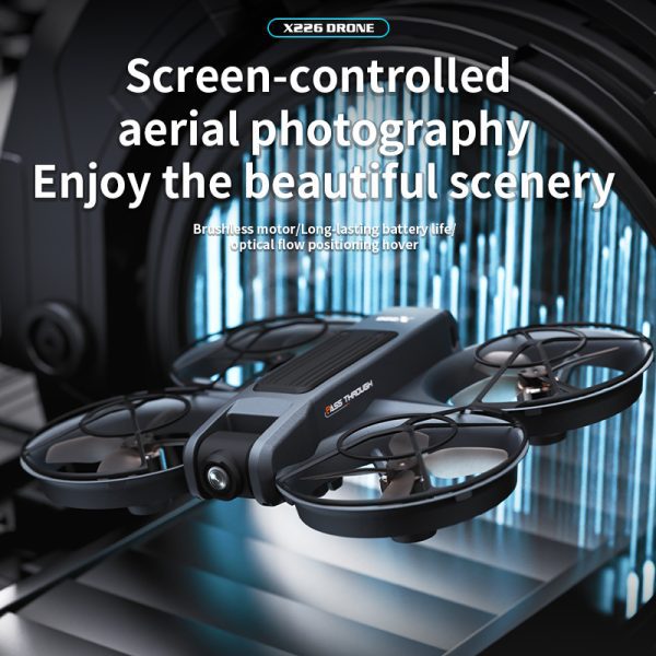 4.5" Remote Control Screen Drone Camera Protection Aircraft Toy X226 - Image 5
