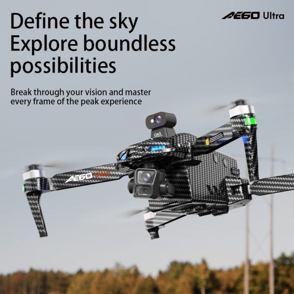 Airdrop GPS Drone 7.2" Screen 7KM Three-Axis Gimbal HD Camera UAV AE60 - Image 2
