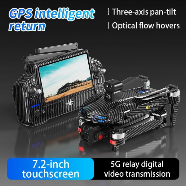 Airdrop GPS Drone 7.2" Screen 7KM Three-Axis Gimbal HD Camera UAV AE60 - Image 11