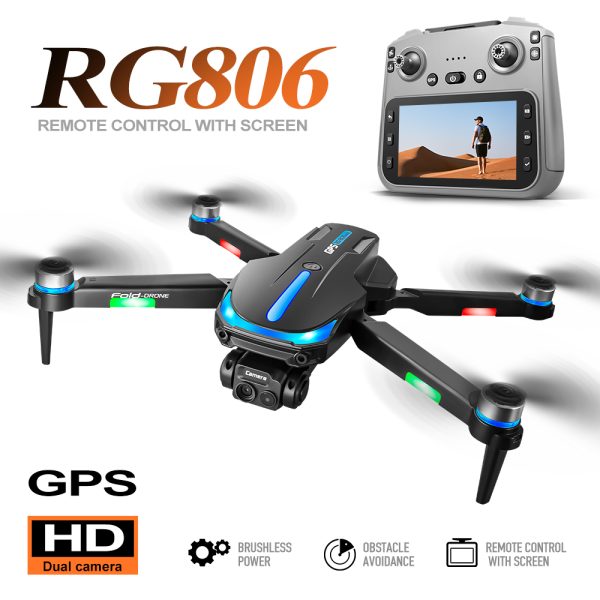 GPS Drone 5.6 Inches Remote Control Screen Camera UAV RG806MAX - Image 9