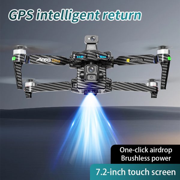 Airdrop GPS Drone 7.2" Screen 7KM Three-Axis Gimbal HD Camera UAV AE60 - Image 12