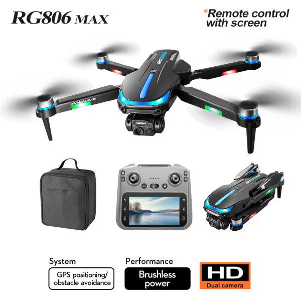 GPS Drone 5.6 Inches Remote Control Screen Camera UAV RG806MAX - Image 10
