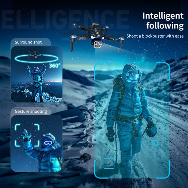 GPS Drone 4.5" Remote Control Screen 4K HD 5G Camera UAV Z104 - Image 3