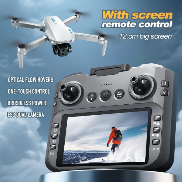 4.3" Screen Drone Optical Flow Camera Aircraft Toy E88GT - Image 3