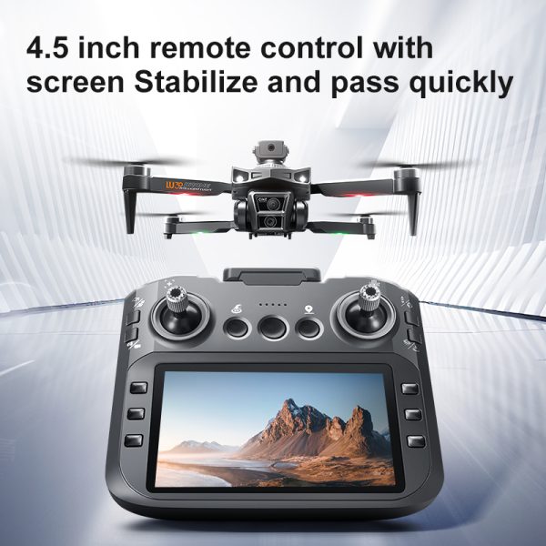 4.5" Remote Control Screen GPS Return Dual Camera Drone LU30 - Image 5