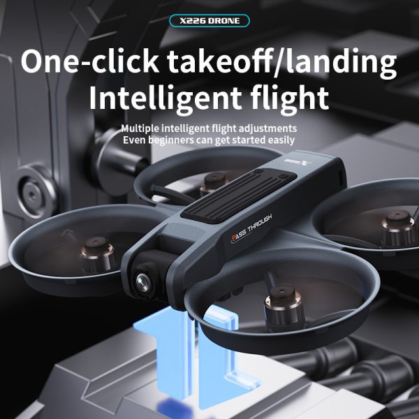 4.5" Remote Control Screen Drone Camera Protection Aircraft Toy X226 - Image 7