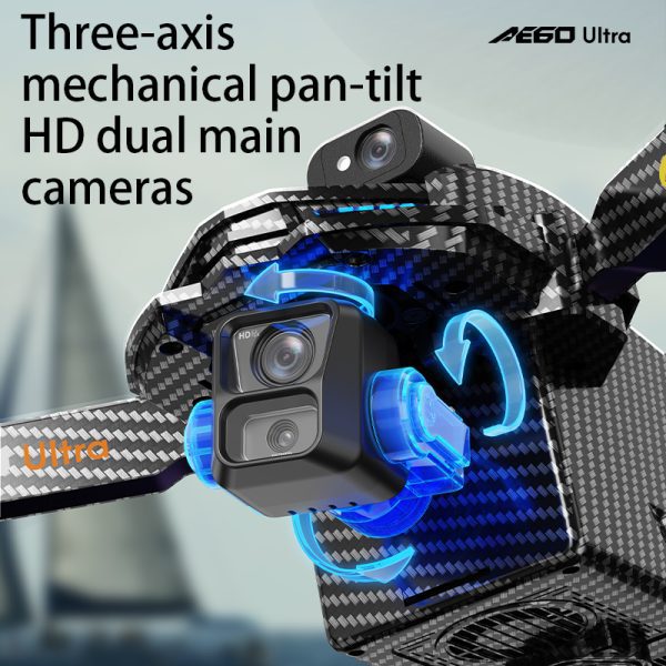 Airdrop GPS Drone 7.2" Screen 7KM Three-Axis Gimbal HD Camera UAV AE60 - Image 4