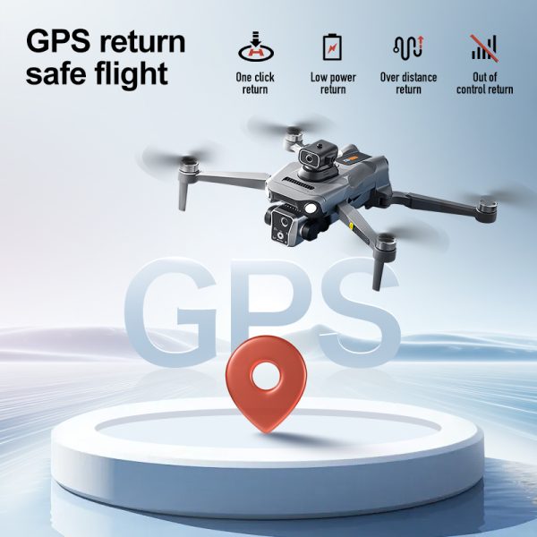 GPS Airdrop Drone 4.5" Remote Control Screen 4K Camera UAV K19MAX - Image 7