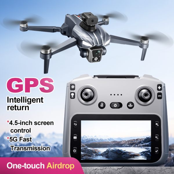 Airdrop GPS Drone 4.5" Remote Control Screen 4K Camera UAV K18MAX - Image 15