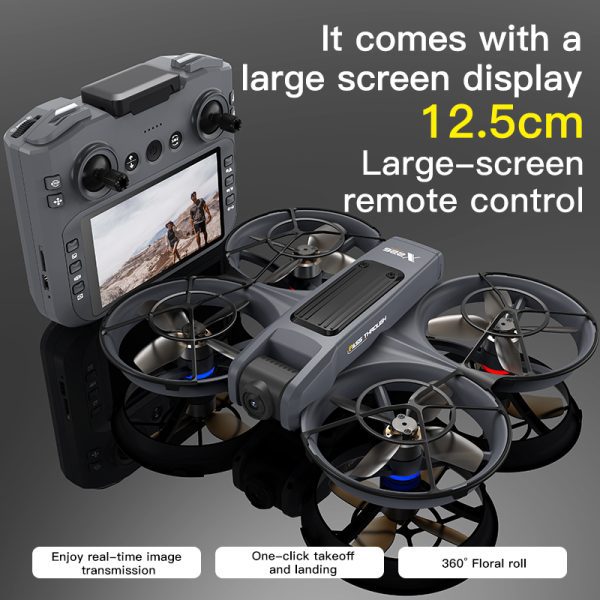 4.5" Remote Control Screen Drone Camera Protection Aircraft Toy X226 - Image 3