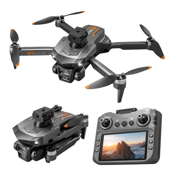 4.5" Remote Control Screen GPS Return Dual Camera Drone LU30 - Image 9
