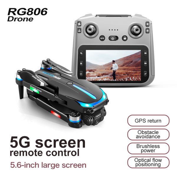 GPS Drone 5.6 Inches Remote Control Screen Camera UAV RG806MAX - Image 7
