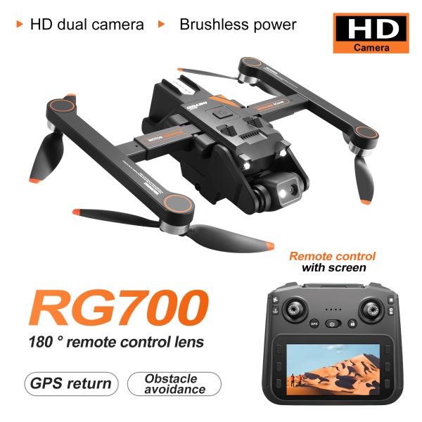 GPS Drone 4.5" Remote Control Screen 5G HD Camera UAV RG700PRO - Image 9