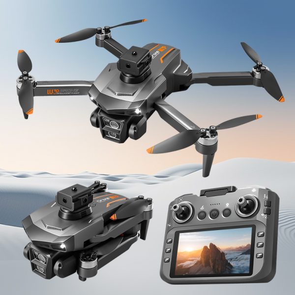 4.5" Remote Control Screen GPS Return Dual Camera Drone LU30 - Image 10