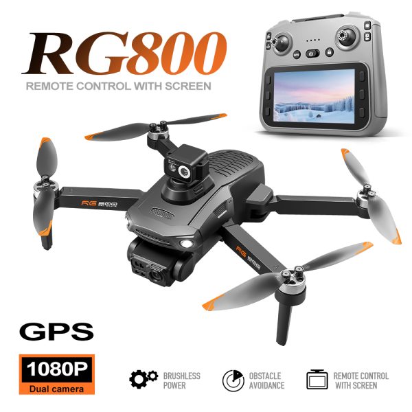 GPS Drone 4.5" Remote Control Screen 5G Relay HD Camera UAV RG800MAX - Image 9