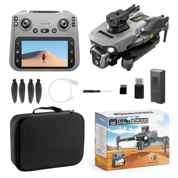 GPS Airdrop Drone 4.5" Remote Control Screen 4K Camera UAV K19MAX - Image 10