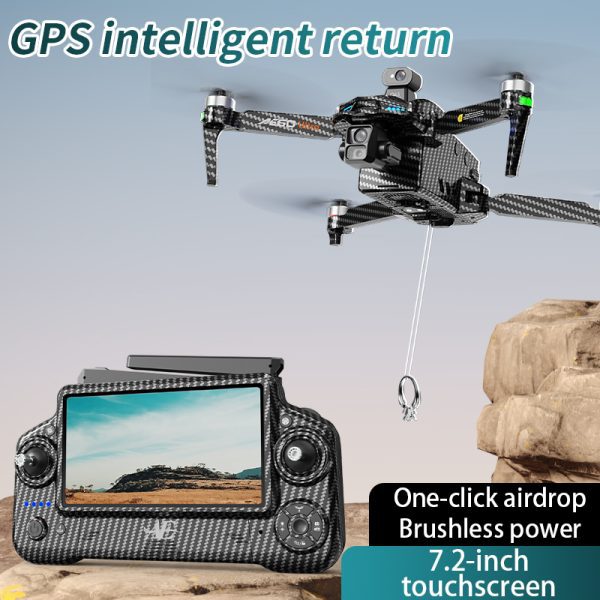 Airdrop GPS Drone 7.2" Screen 7KM Three-Axis Gimbal HD Camera UAV AE60 - Image 9