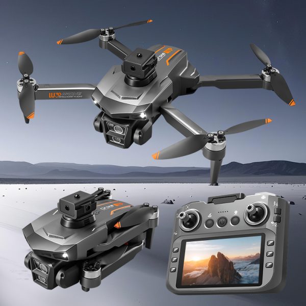 4.5" Remote Control Screen GPS Return Dual Camera Drone LU30 - Image 12