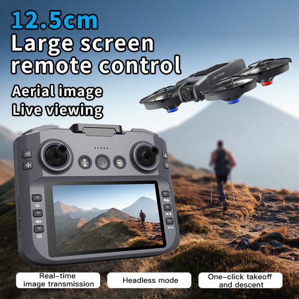 4.5" Remote Control Screen Drone Camera Protection Aircraft Toy X226 - Image 2