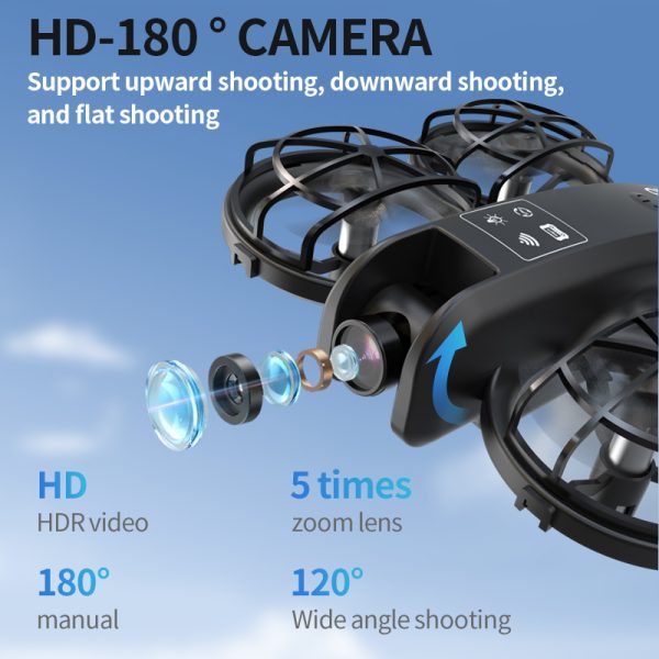 Mini Drone Cool Light Protection Camera Aircraft Toy K100 - Image 12