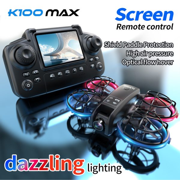 Mini Drone Cool Light Protection Camera Aircraft Toy K100 - Image 5