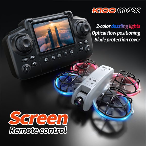 Mini Drone Cool Light Protection Camera Aircraft Toy K100 - Image 6