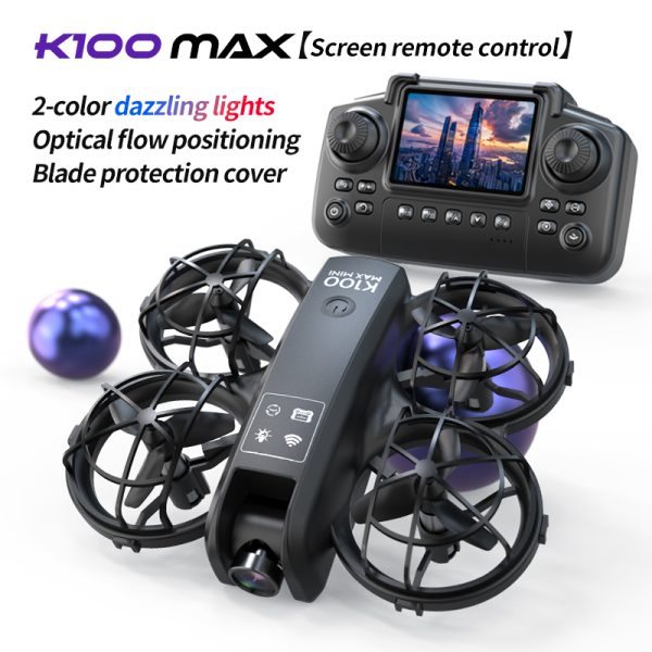 Mini Drone Cool Light Protection Camera Aircraft Toy K100 - Image 10