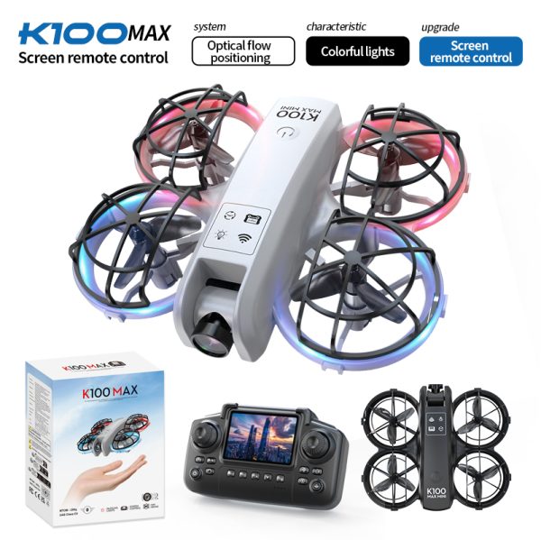 Mini Drone Cool Light Protection Camera Aircraft Toy K100 - Image 16