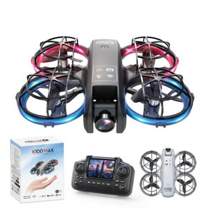 Mini Drone Cool Light Protection Camera Aircraft Toy K100