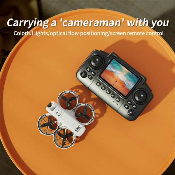 Mini Drone Cool Light Protection Camera Aircraft Toy K100 - Image 3