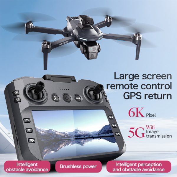 GPS Drone 4.3" Remote Control Screen 4K HD Camera UAV XT606 - Image 5