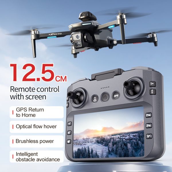 GPS Drone 4.3" Remote Control Screen 4K HD Camera UAV XT606 - Image 6